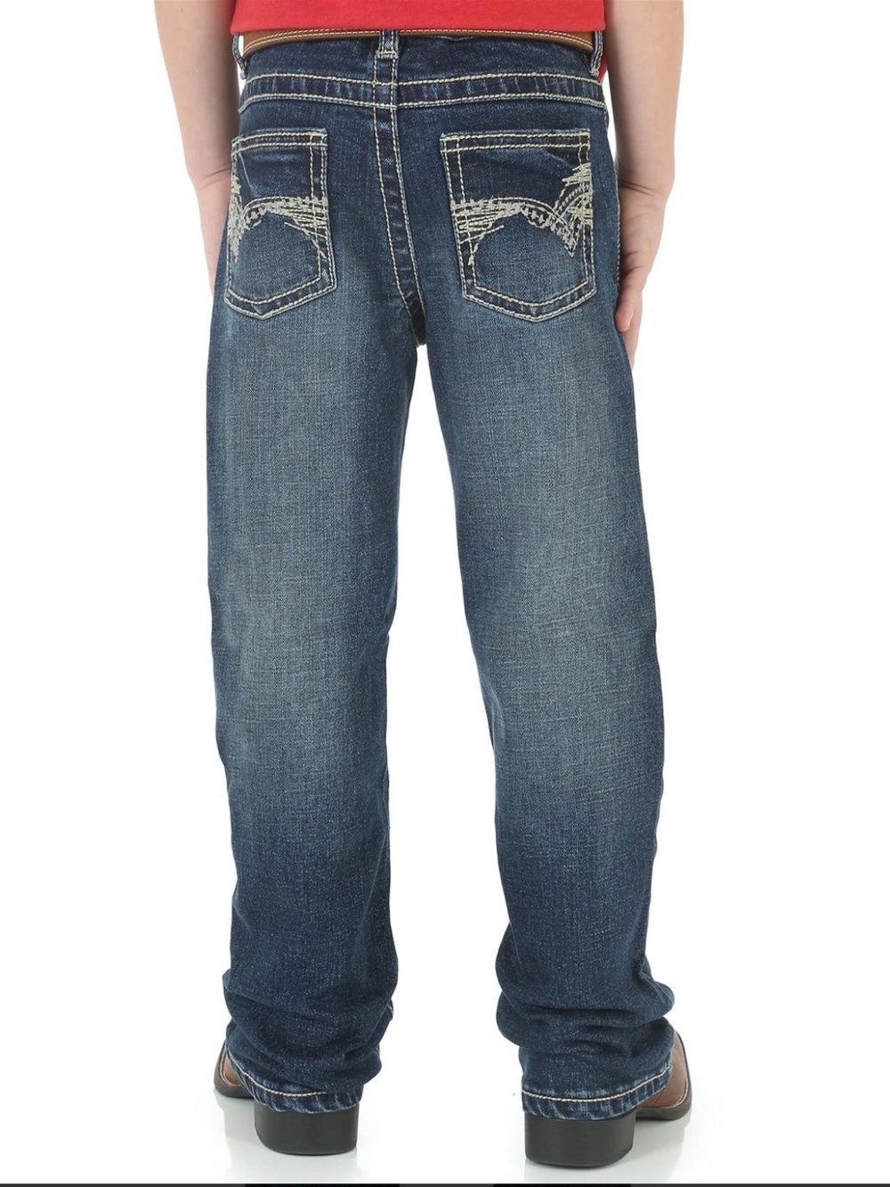 Wrangler Boys' 42 Vintage Stretch Low Rise Slim Fit Boot Cut Jeans - Size 7 Reg